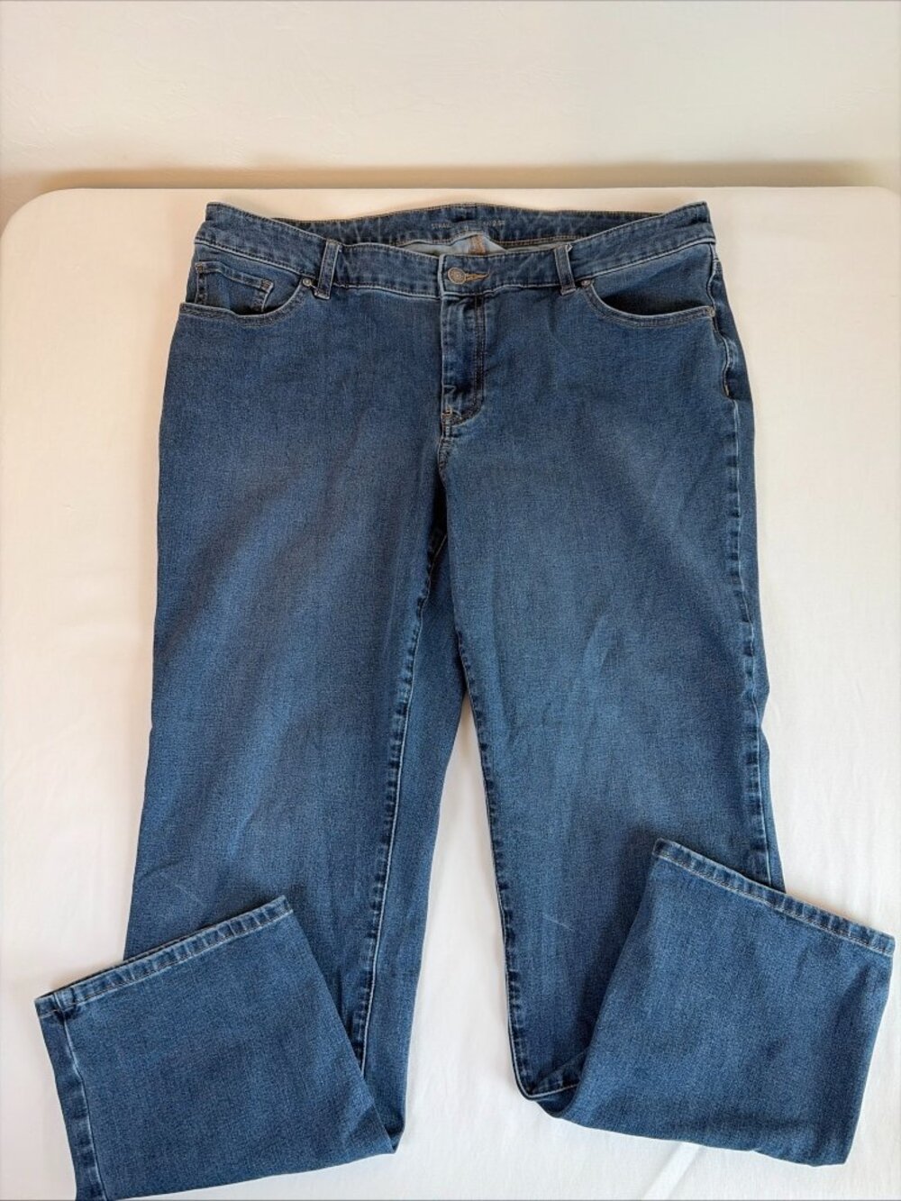 Chico's Straight Leg Jeans Women's 2.5 US 14 Blue